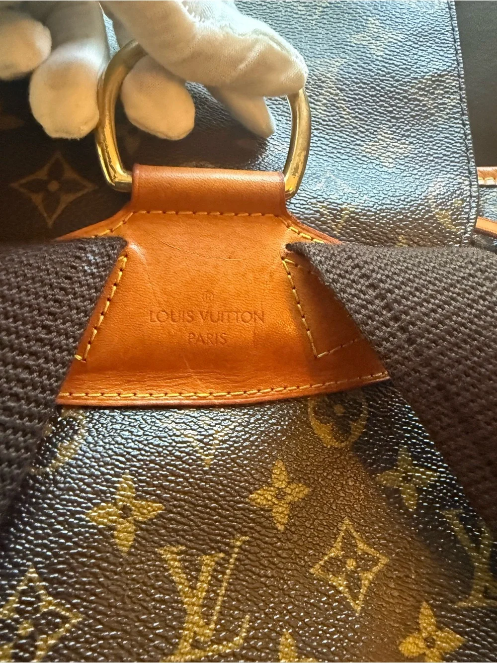 LOUIS VUITTON Monogram Canvas Montsouris GM Backpack Bag with COA and dust bag